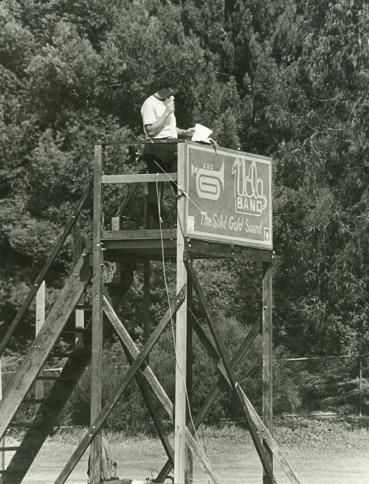 Gordon Henderson in Band Tower, 1982