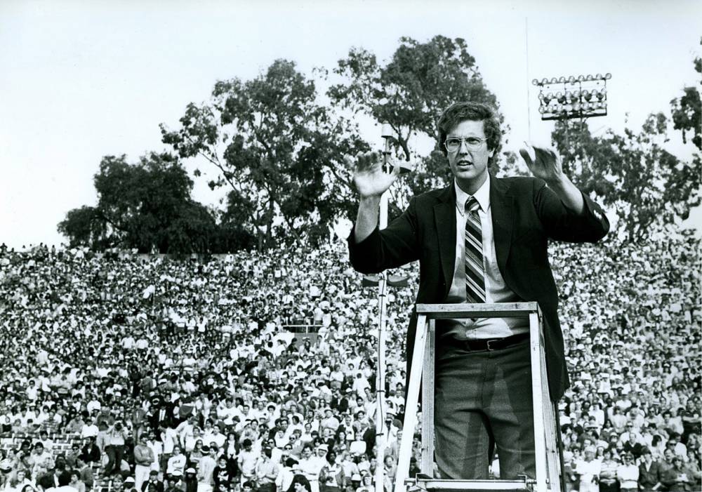 GH Conducting Stanford game 11/13/82