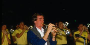 1983-84 Al Vizzutti at halftime of a UCLA basketball game