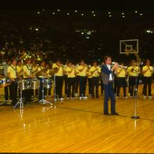 1983-84 - Al Vizzutti at Basketball game 9