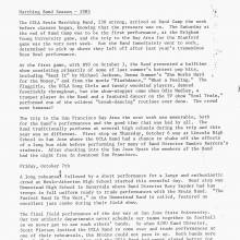 1983 Band Season ReportNewsletter pg 1