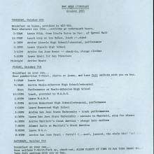 1983 Itinerary Bay Area Trip