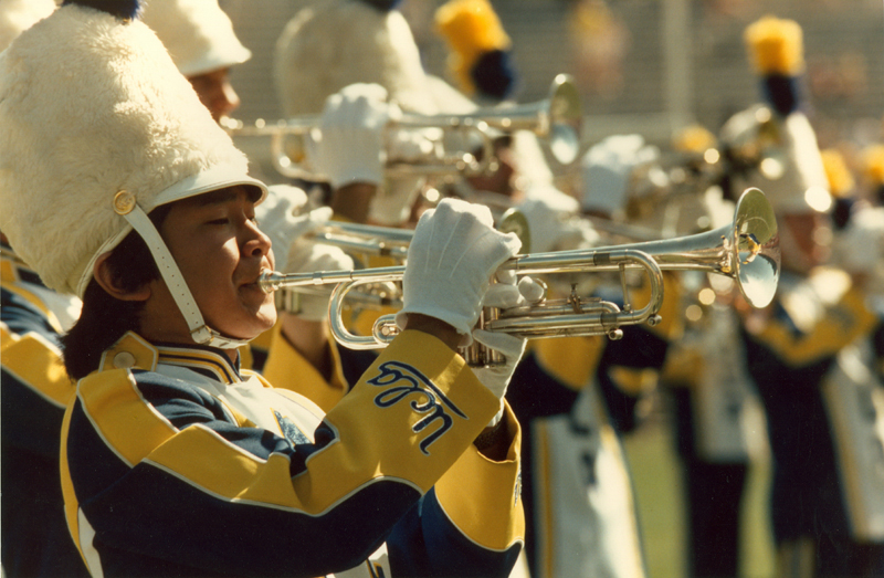 Trumpet player Larry Watanabe, 1984