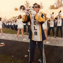 Trumpet player Tim Abel, 1984