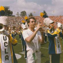 Al Vizzutti performing with the Band, Nebraska game, September 22, 1984