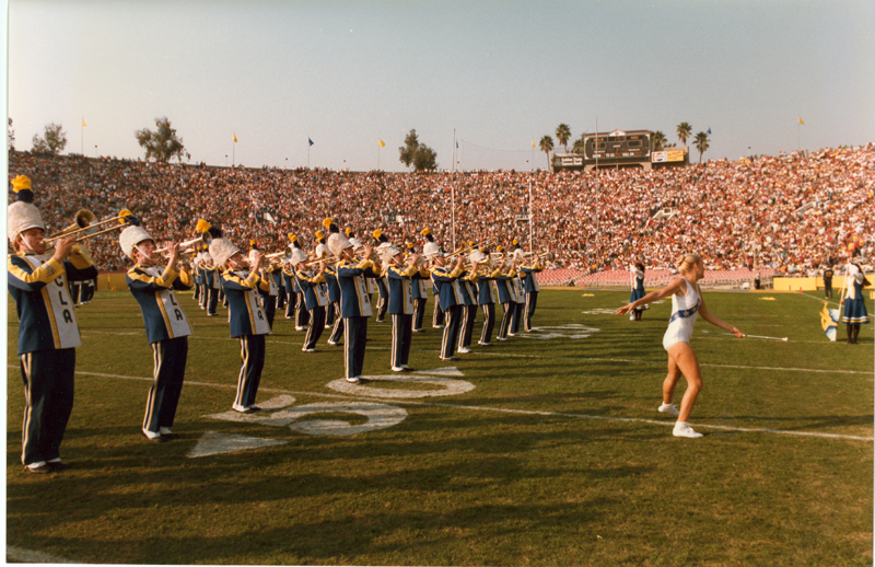 Golden Girl Joyce Parr and Band, 1984 USC game, November 17, 1984