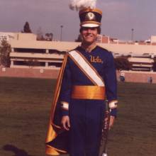 Dave Tolle in uniform prototype, Spaulding Field, 1984