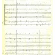 Original score for "The Mighty Bruins," page 2, composed in 1984 by Academy Award winning composer Bill Conti