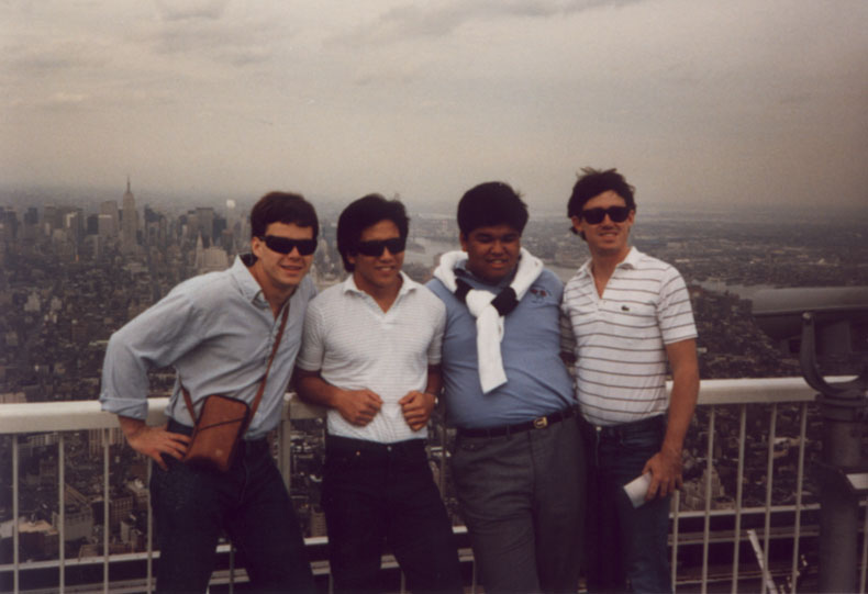 Band at World Trade Center, 1985 NIT Tournament