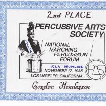 1985 PAS Certificate