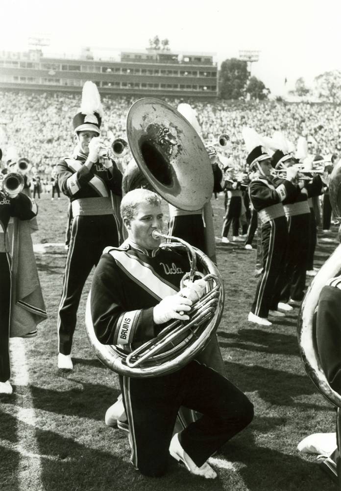 Tuba player Tom Hanson, 1987