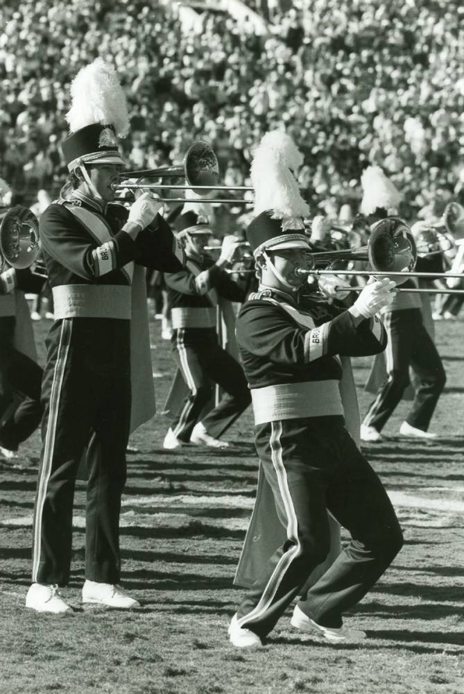 Trombones during "Officer Krupke," Washington game, November 14, 1987