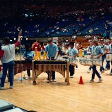 1988 Drumline at WSU BB Game 1/28/88