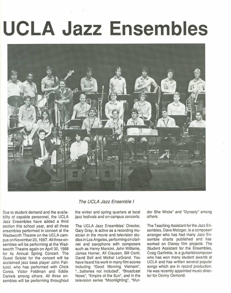 UCLA Bands Newsletter, page 3, 1988