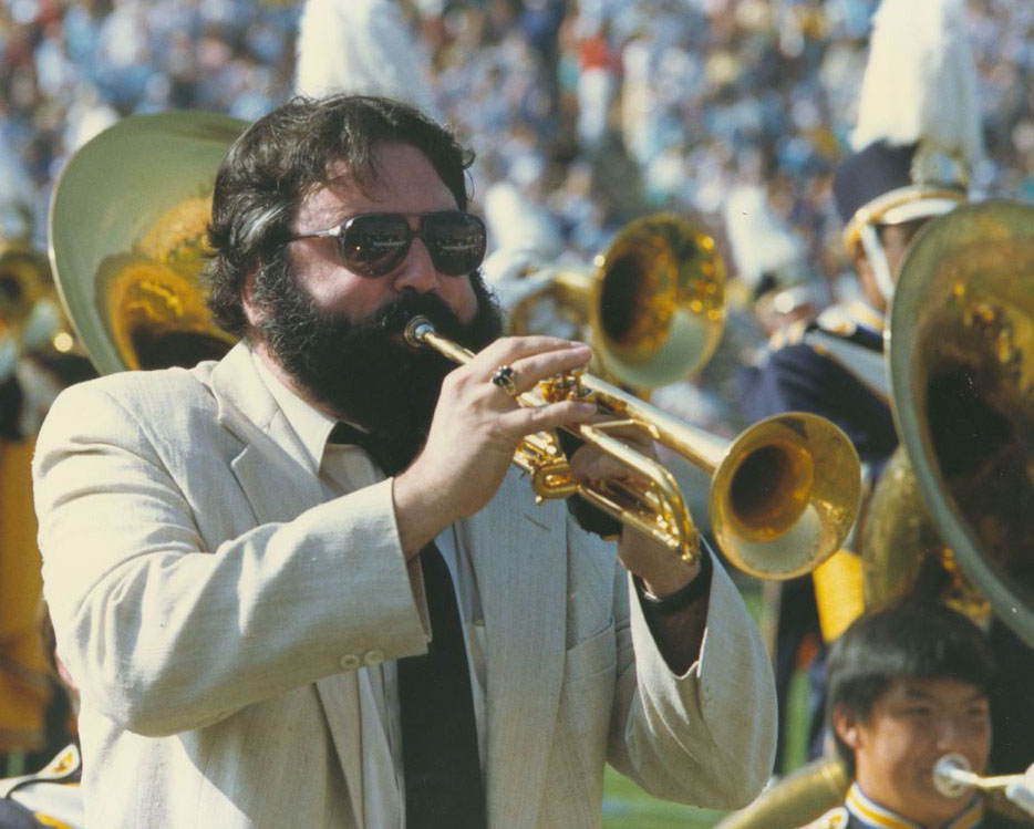 Trumpeter Vince DiMartino performing "Birdland" with the Band, 1988 