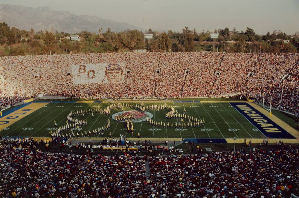 Rotating form, 1983 Rose Bowl, January 1, 1983