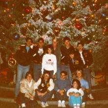 Band members at Disneyland prior to 1984 Rose Bowl, December 1983