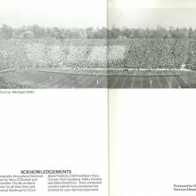 Band Booklet, page 16, 1984 Rose Bowl