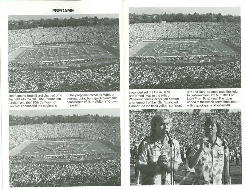 Band Booklet, page 4, 1984 Rose Bowl