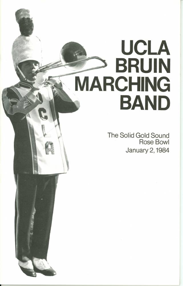 Band Booklet, cover, 1984 Rose Bowl