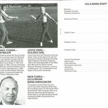 Band Booklet, page 9, 1984 Rose Bowl