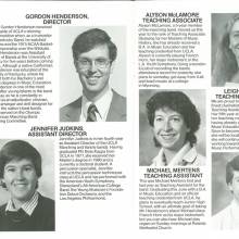 Band Booklet, page 8, 1984 Rose Bowl