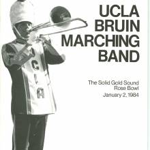 Band Booklet, cover, 1984 Rose Bowl
