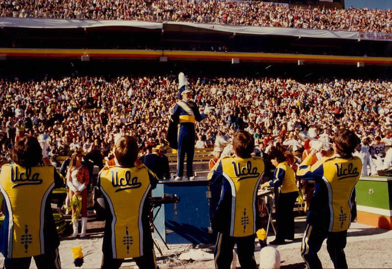 Drum major Michael O' Gara, 1985 Fiesta Bowl, January 2, 1985