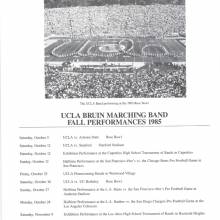 1986 Rose Bowl Booklet, page 2