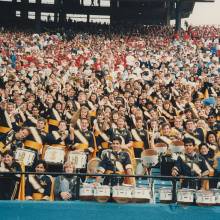 Band in stands, 1989 Cotton Bowl, January 2, 1989