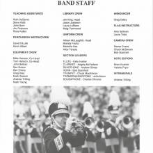 Band booklet, page 3, 1989 Cotton Bowl