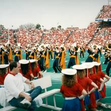 Sideline brass, 1989 Cotton Bowl, January 2, 1989