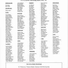 Band booklet, page 4, 1989 Cotton Bowl