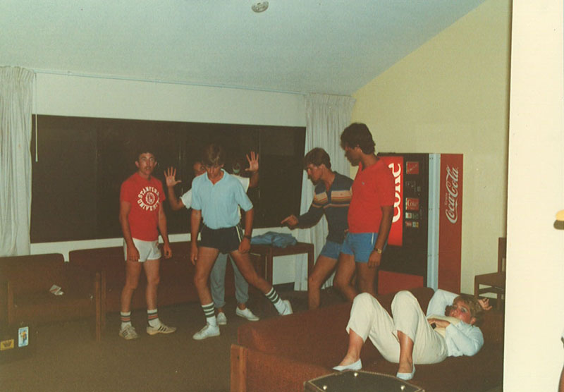 Hanging out in the dorms, Olympic Band 1984