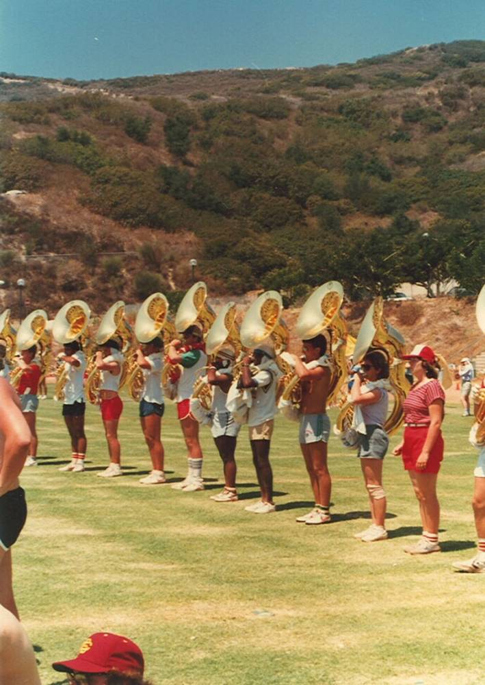 Tubas, Rehearsal at Pepperdine,1984 