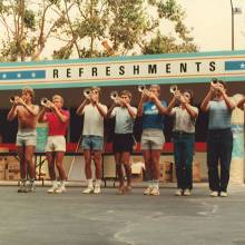 Trumpets, Olympic Band rehearsal 1984