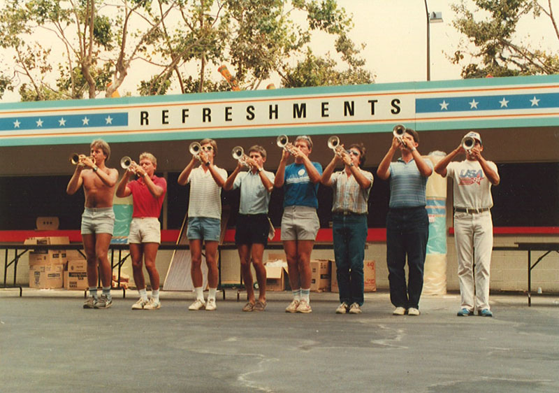 Trumpets, Olympic Band rehearsal 1984