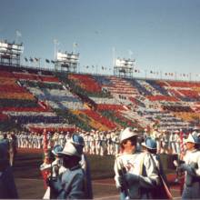Marching out of the Opening Ceremonies, 1984