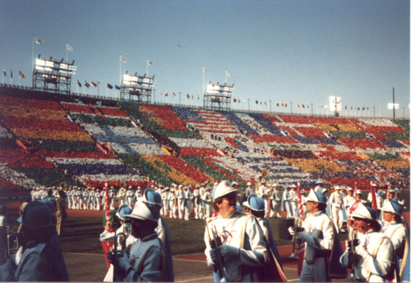 Marching out of the Opening Ceremonies, 1984