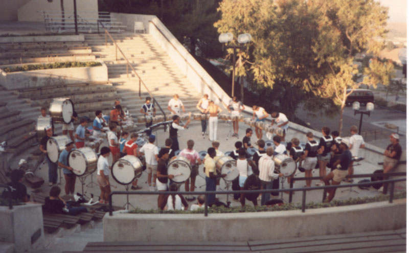 Drums in Pepperdine Amphitheater, 1984