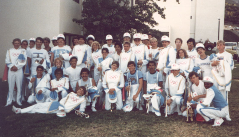 Trumpet Bus back at Pepperdine, 1984