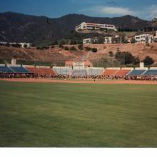 Trumpet Arc in the Pepperdine Baseball Stadium