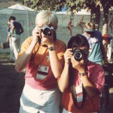 Tim Carlstedt and Mike Koshimizu at the Modern Pentathlon, 1984 Summer Olympics