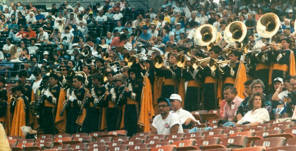 1991 at SDSU band in stands