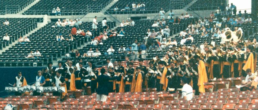 1991 at SDSU band in stands 2