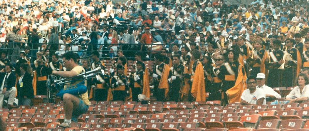 1991 at SDSU band in stands 3