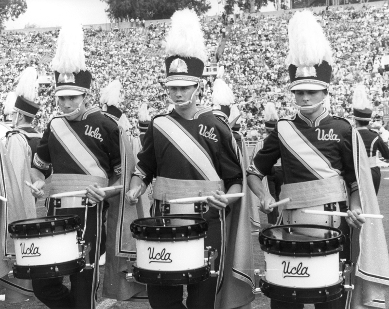 Snare drummers Jeremy Wertz, Derek French and Rob Joyner, 1993