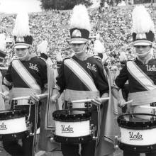 Snare drummers Jeremy Wertz, Derek French and Rob Joyner, 1993