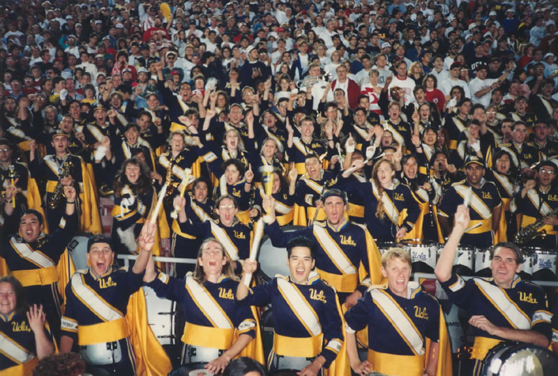 Band in stands, 1994 Rose Bowl, January 1, 1994