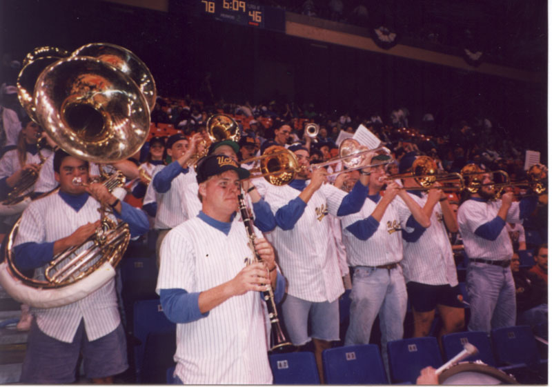 "Do not run out on the court after the game!" 1995 Boise